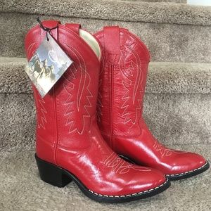 Old West red cowgirl/western boots